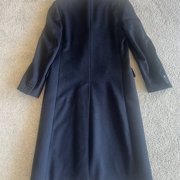 Vintage Men's San Remo Long Dress Coat, Navy, 38R - Picture 11 of 11